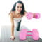 DEIRIS Wasser Hanteln set, Hanteln Wasser Befüllbar, Reise, Justierbare Hantel Gewicht, Tragbar, für Männer und Frauen - Krafttraining - Fitness Training (Rosa, 1–6 kg Paar)