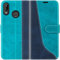 Mulbess Coque pour Huawei P20 Lite, Etui a Rabat, Housse en Cuir, Pochette de Protection Portefeuille, Élégant Bleu Mint