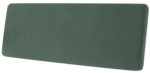 Sofa Sitzkissenbezug, Sofa Sitzkissenbezug Stretch, Elastischer Kissenbezüge, Husse Überzug Bezug Für Sofa Sitzkissen, rutschfest Stoff Tartan (Grün,Chaiselongue)