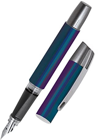 Online Füller Campus Miracle, Tinten-Füller für Rechtshänder in Blau, ergonomisches Griffstück, hochwertige Iridium-Feder medium, Standard-Tintenpatronen