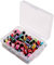 100PCS Angelschnur Perlen Fisheye Glasperle Rigs Steuern DIY Fischen Kit Slotted Bead Fliegenbinden für Angeln