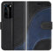 BoxTii Hülle für Huawei P40 Pro/Huawei P40 Pro Plus, Leder Handyhülle für Huawei P40 Pro/Huawei P40 Pro Plus, Ledertasche Klapphülle Schutzhülle mit Kartenfächer und Magnetverschluss, Schwarz