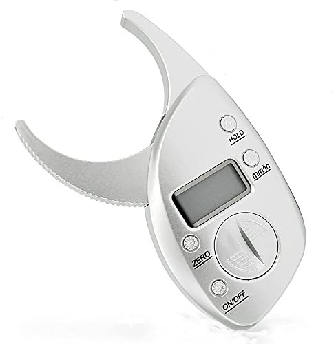 ANCLLO Appareil de mesure d'épaisseur de pli de peau d'étrier de graisse corporelle LCD numérique 50mm