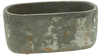 finehomegarden Topf MOOLA Jardiniere Zement Shabby Natur Übertopf Pflanztopf Ø20x10cm H9,5cm