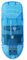 Mengmen Lecteur de carte SD Bleu clé USB