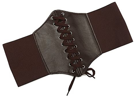 HSAJS Damen elastischen Korsett Frauen Tied Waspie Gürtel Schnürkorsett Elastischen Breiten gebundener Taillengürtel Hüftgurt für Damen Retro Gürtel für kleid y2k Gürtel