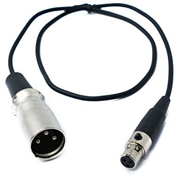 System-S Câble audio mini XLR 3 broches femelle vers XLR 3 broches mâle 50 cm Noir