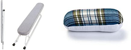 Leifheit 57 cm Extra Long, w 10.5 x h 8.5 cm, Folds Flat, White, Extra Long Sleeve Board & Prym Roll for Ironing-Out Longer, Harder-to-Reach Seams, Polyester blend, Multi-Colour, 23 x 7 x 7 cm