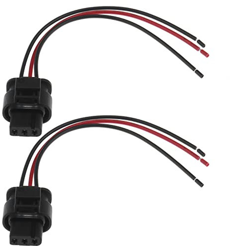 OTOTEC 2 STK. 3 Pin Auto PDC Sensor Kabel Stecker Kabelbaum Ersatz 3C0973203 1452669 Kompatibel mit VW Kompatibel mit Audi 3 Pin PDC Parksensor Stecker Kabel