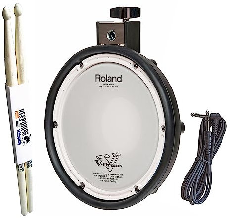 Roland PDX-8 V-tamburo Pad Meash-Head Pad per batteria elettrica 10 pollici + bacchette keepdrum