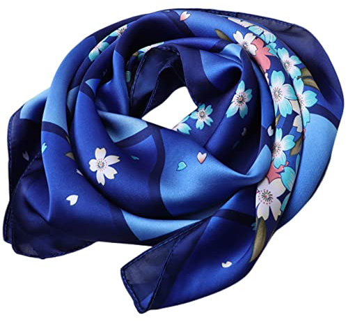 FAIRYGATE Seidentuch Damen Seide Seidenschal Bandana Halstuch Kopftuch Vierecktuch Schal Tuch Geschenk für Frauen DA2114