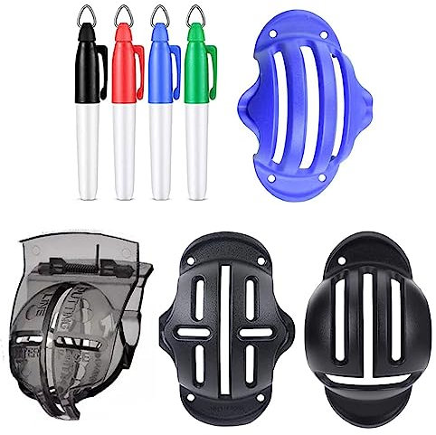 HZZXCH 8Pcs Golf Ball Line Drawing Marking Alignment Kits Golf Ball Markers Golf Accessories for Men Golf Marker Tools Golf Ball Marker Pens Golf Ball Marker for Outdoor Golf Training