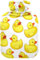 Cartoon Gelbe Enten Wärmflasche mit Bezug, Wärmflaschen zur Schmerzlinderung, Warmwasserbeutel, Wärmbeutel zum Wärmen der Hände, 2L