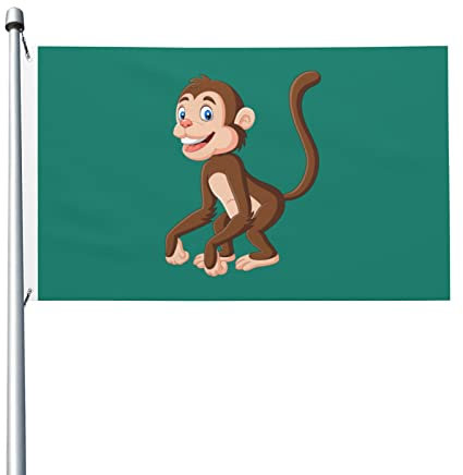 385 Garten Flagge Coole Affen Flagge Mit Ösen Langlebig Garten Fahnen Durable Fahne, Für Bauernhaus, Partys, 90x150cm