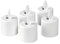 DUNI LED Set Moving Flame, wiederaufladbar, Warm White, 5 Stück, Ersatzteil 38 x Ø 36 mm 25 Std. Weiß