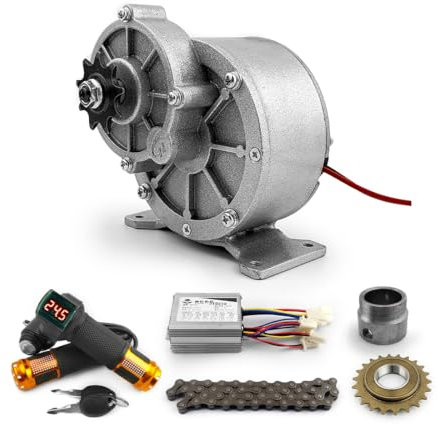 Elektro-Dreirad-Motor-Umbausatz für Erwachsene, 3-Rad-Lastrad, gebürstetes Getriebe, 450 W, 24 Zoll (36V 450W 21mm Adapter)