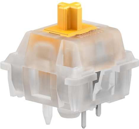 Glorious Gaming Panda Silent Switches (36 PCS) Lubed Tactile Switches for Gaming and Typing, For MX Hotswappable Mechanical Keyboards, 3-Pin Plate Mounted
