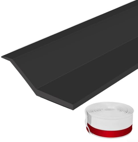 Eawfgtuw Bande d'étanchéité en TPE pour porte de garage - 300 cm - Joint d'étanchéité en caoutchouc résistant aux intempéries - Économie d'énergie - Réduction du bruit - Installation facile - Noir et
