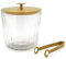 Leopold Vienna LV247000 Eisbehälter, Glas, Goldfarben
