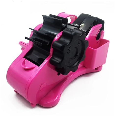 Dispenser Nastro Adesivo, Dispenser automatico di nastro integrato multifunzionale, macchina for la segmentazione del nastro sigillante,Ottimo per Ufficio(Rot,46cm)