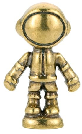 Homoyoyo Vintage Messing Roboter Figur Miniatur Dekoration Für Büro Und Zuhause Nordischer Stil Astronaut Deko Figur Feng Shui Accessoire