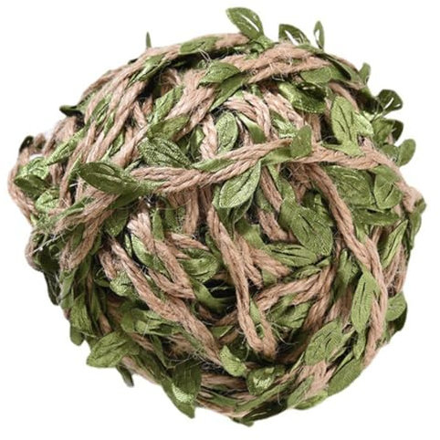 DOITOOL Juteschnur Mit Künstlichen Blättern Simulationsranke Rankendekor Grüne Blätterschnur Für Heimdekoration Dekoration Zuschneidbar Naturgetreues Aussehen