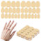 600 Pcs False Nail Jelly Glue for Press on, Transparent Breathable Nail Sticker, Double Sided Bonding Adhesive Nails Tabs, 15 Sizes, 0.3mm Ultra Thin DIY Manicure Nails Art Decoration