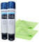 Bohle Professional Glass Cleaner Spray 600ml + Reusable Glass & Window Cloth | Streak-Free Cleaning Kit for Windows, Mirrors, Tiles, Plastics & Shower Screens | Eco-Friendly Glass Cleaning Bundle (2)