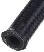 Black Nylon Braided Fuel Petrol Hose Line Metal Rubber 1 Metre 3/8 8mm AN6