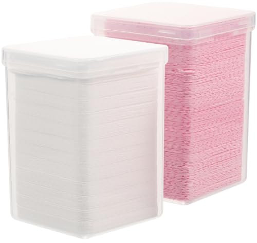 OSOLADY Lint Nail Wipes Eyelash Glue Cleaning Pads Nail Polish Remover Wipes Non Woven for Gel Nails and Eyelash Extensions Convenient for Easy