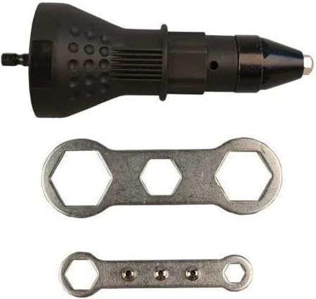 LSQCSN Electric Rivet Gun Adapter Kit, Rivet Attachment Drill Riveting Insert Nut Tool for Cordless Electric Power Drill, Gifts for Men