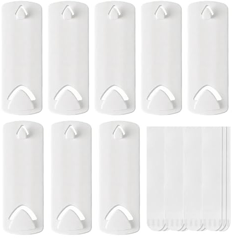 8pcs Command Picture Hanging Hooks, No Nails Adhesive Wall Hangers with Sawtooth Hooks for Frames, Damage-Free Hanging Strips (2.95x1.06 inch)