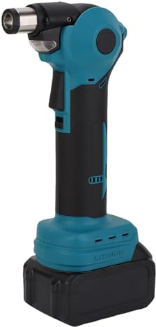 FTVOGUE Marteau Automatique sans Fil, Pistolet à Clous Réglable à 0 à 90 Degrés avec Pointe Magnétique et Lumière LED, Cloueur à Charpente pour Armoire D'installation de Plafond à Bois (Prise UE)