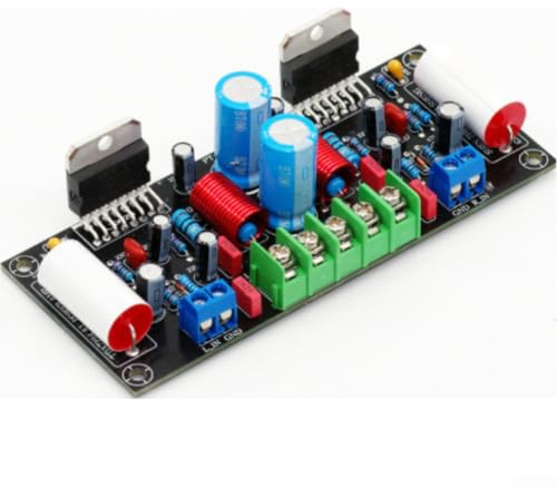 TDA7294 Kit de construcción de audio DIY 200 W Dual Channel HIFI Amplificador placa FR4 Negro DC ± 24 V ± 40 V para cine en casa (tablero terminado)