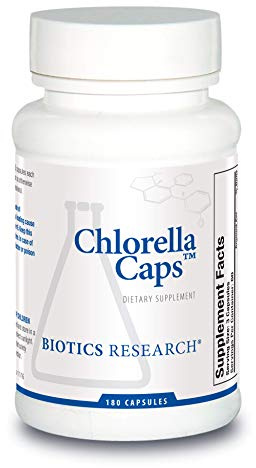 BIOTICS RESEARCH Chlorella Caps, Chlorella Supplements for Digestion, 180C