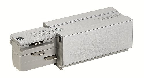 EUTRAC Einspeiser für 3-Phasen HV-Schiene Erde rechts Einspeiser 2, silbergrau