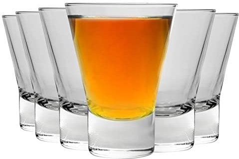 Bormioli Rocco Ypsilon Dessert / After Dinner Drinks Glasses - Set of 6 - 150 Milliliter, 15 Ounce