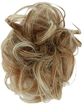 WIG ME UP - YZF-3054HT-27T613 Haarteil: Kunsthaar Haar Scrunchie Scrunchy Haarband Haargummi Pferdeschwanz Blond-Mix