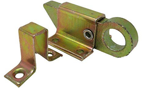 2 x SO-TOOLS® Gartentorriegel 68 x 24 mm verzinkt mit gefedertem Schnäpper Türriegel Torriegel Gartentorverriegelung für Gartentore