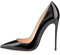 EDEFS Scarpe col Tacco Donna Classico High Heels Chiuse Davanti Scarpa Nero Taglia EU42
