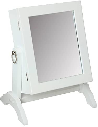 Atmosphera - Schmuckschrank Glas - 22x28 cm - Weiß