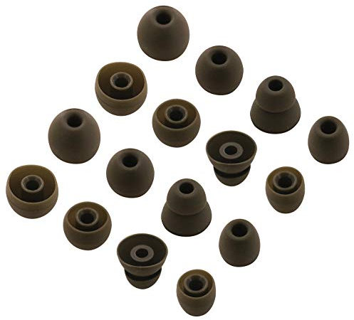 ALXCD Replacement Ear Tips for Powerbeats Pro Headphone, 8 Pairs S/M/L/D 4 Sizes Soft Silicone Earbud Tips, Fit for Powerbeats Pro (Moss)