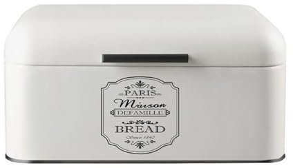 Feel-Maestro MR1771S Boîte à Pain Rectangulaire Blanc Métal