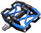 MZYRH Mountainbike-Pedale, ultrastark, bunt, CNC-gefräst, 1,4 cm (9/16 Zoll), versiegelt, 3 Kugellager-Pedale (blau, schwarz, schwarz)