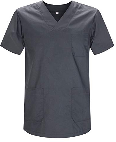 Misemiya - VÊTEMENTS DE Travail Unisex COL PIC Manches Courtes Médicaux Unisexe - Ref.817