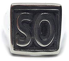 Sterling Silber Herren Siegelring SO massiv punziert 925