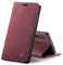 Chocoyi Kompatibel mit Xiaomi Mi 9 Hülle Leder,Magnetverschluss Premium PU Leder Flip Case,Standfunktion.-rot