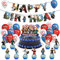 Geburtstag Deko Luftballons, Geburtstag Dekoration Set Geburtstag Ballon, Happy Birthday Banner Geburtstagsdeko Dekoration Supplies Kit für Kleinkinder Mädchen Boy Lady Birthday Party