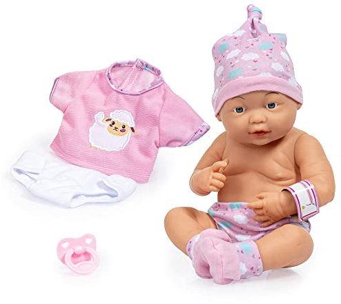 Bayer Design Puppe New Born Baby mit Zubehör
