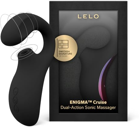 LELO ENIGMA Cruise Sex Spielzeug für die Frau, Vibrator mit Doppelstimulation, wasserdichter Vibrator mit 8 Vibrationsmustern, Black